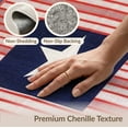 thumbnail image 6 of ODIKA 8'x10' Washable Area Rug Front Striped Door Patriotic Vintage Center Generic Stars Bordered for King Size Bedroom Under Bed, Master Suite, Non-Shedding, Easy Care, 6 of 7