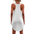thumbnail image 4 of Grianlook Nightdress for Womens Sleeveless Tank Pajama Dress Summer Casual Sleepshirt Nightwear Sleepwear Lounge Dresses White S, 4 of 4