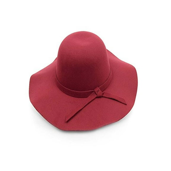 Bowknot Wide Brim Floppy Hat