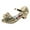 Gold, variant on Otqutp Children Single Shoes Girls Sandals Princess Shoes Fish Mouth Open Toe Flower Shoes Hollow Flower Shoes Sandals Soft Sole Princess Shoes