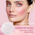 thumbnail image 1 of Color Changing Blush, Glitter Color Changing Blusher for Cheeks, Waterproof Lightweight Ph Blush, Moisturizing Long Lasting Blush Gel, 1 of 5