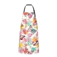 thumbnail image 2 of Picia Butterflies and Roses Waterproof Apron for Unisex Adult - Adjustable Bib Apron with Pockets, Ideal for Cooking, Gardening, Painting, and Household Chores, 2 of 9
