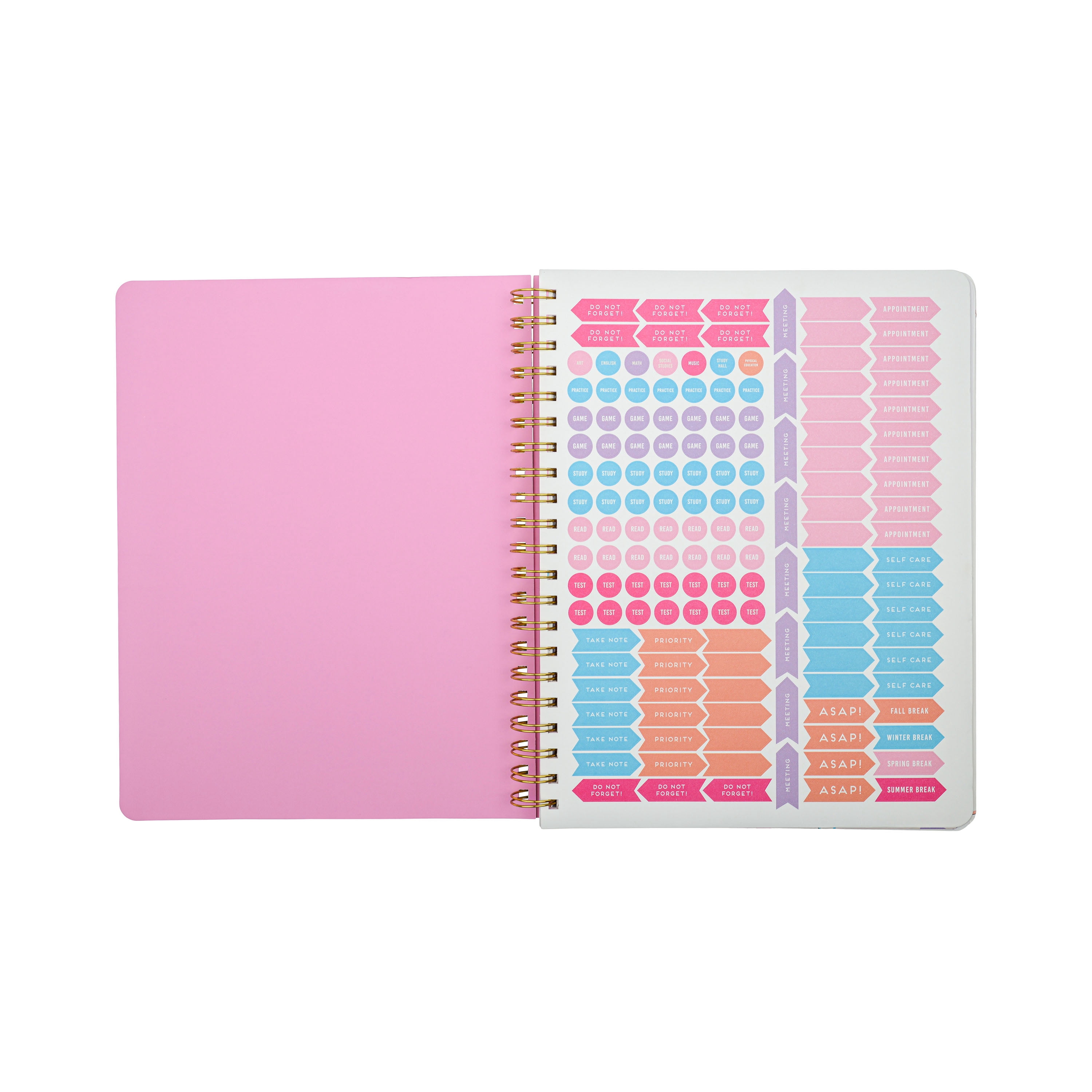 Think Ink 12 Month Weekly 8.5" x 11" All The Plans Bows Planner, July 2026 - June 2027