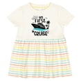 thumbnail image 3 of Inktastic My First Cruise Girls Baby Dress, 3 of 5