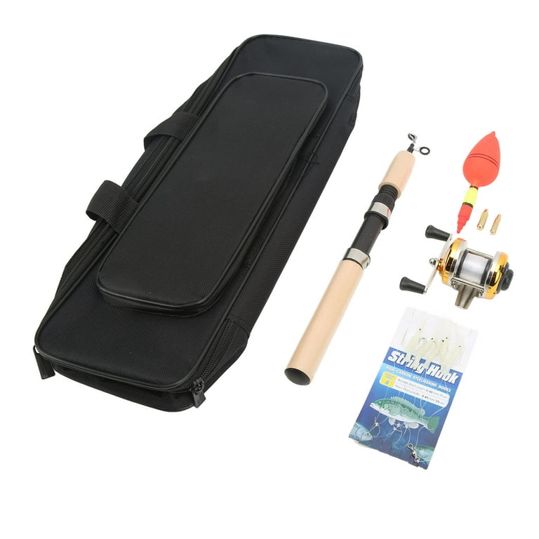Ice Fishing Rod and Reel Combo Fishing Pole Kit with Jigs Bobber