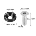 thumbnail image 2 of Unique Bargains 8 Pcs Car Motorcycle Black M6 Release Fastener Bumper Washer Bolt Trunk Hatch Aluminum Alloy, 2 of 6