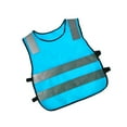 thumbnail image 1 of maskred Hi Vis Child Safety Reflective Vest Traffic Waistcoat Work Cycling Clothes blue 42x47x5cm 2Set, 1 of 6