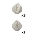 thumbnail image 1 of 4x Molos oreja silicona reutilizables suaves Pendientes botón Joyas exhibición, 1 of 9
