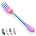 thumbnail image 1 of ReaNea Rainbow Dinner Forks 12 Pieces Stainless Steel 8.17 inch Fork Wedding Silverware Forks Set, 1 of 9