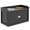 Black, variant on 3 Story Cat Condo for Indoor Cats, 28 Inch Cat Tree with Sisal Scratching Pad and Barrel Shaped Hideaway, Khaki and Brown Particle Board
