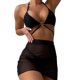 thumbnail image 1 of Gibobby Trajes de Baño para Mujer Traje de baño para mujer Traje de baño sexy recortado con cintura alta Traje de baño con cordones en la parte delantera(Negro,CH), 1 of 5