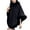 Black, variant on XFLWAM Women's Fashion Fuzzy Shawl Faux Fur Collar Trim Warm Wrap Cape Soft Comfort Thermal Shawl Winter Outwear Khaki Free Size