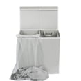 thumbnail image 4 of Cesto para ropa sucia Simple Houseware doble con tapa gris, 4 of 7