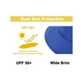 thumbnail image 2 of Baby Sun Hat UPF 50+ Wide Brim Adjustable Sun Protection Hat for Newborn Infant Boys,Blue/0-12 Months, 2 of 4