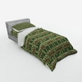 thumbnail image 3 of Ambesonne Cactus Bedding Set 4 Pcs, Cartoon Saguaro Zigzag, Queen, Green Pale Brown Beige, 3 of 3