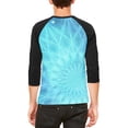 thumbnail image 2 of Jack Frost Snowflake Fractal Mandala Mens Raglan T Shirt, 2 of 2