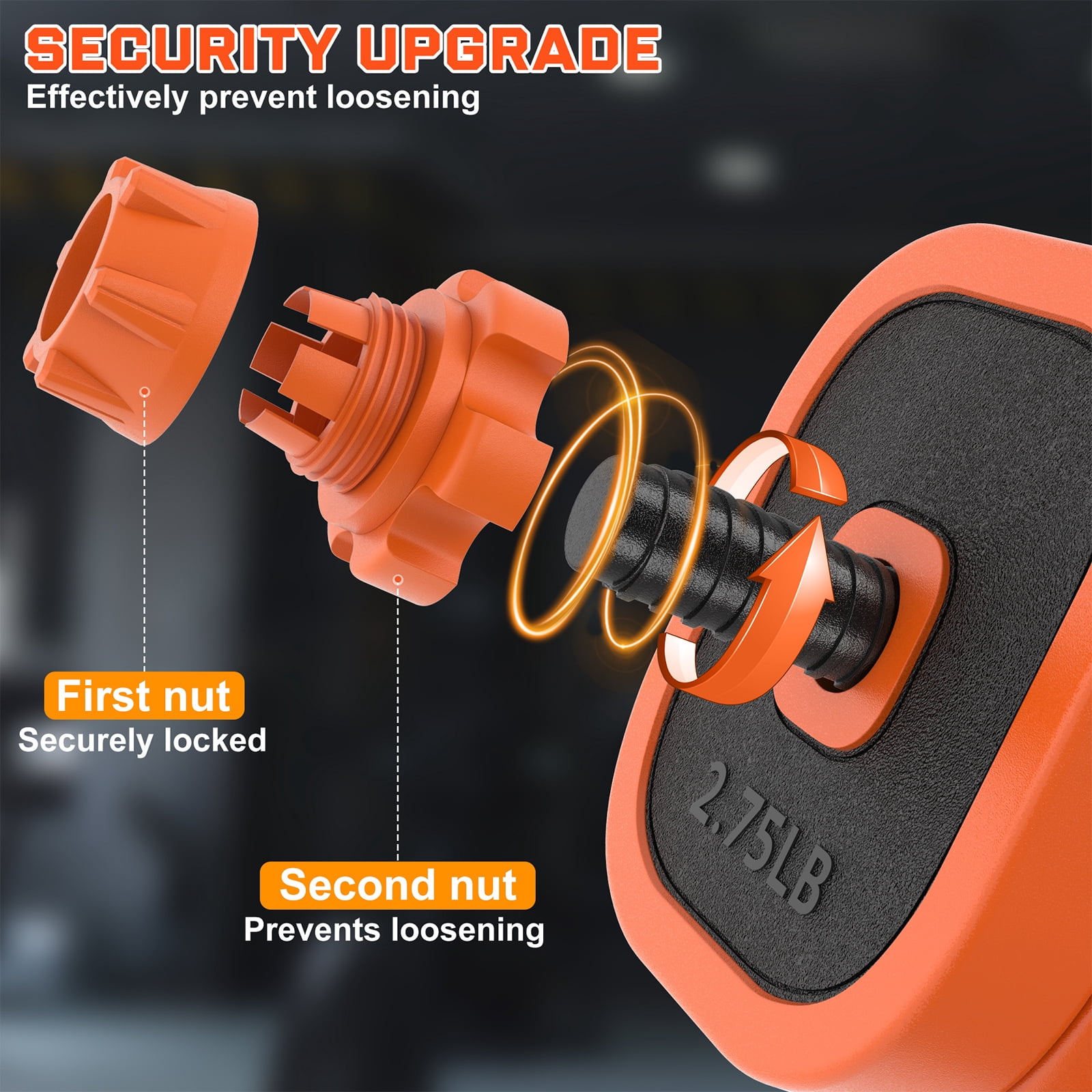 GIKPAL 65lbs Adjustable Dumbbells Set, 4 in 1 Free Weights Dumbbells Set with Connector Used as Dumbbell, Barbell, Push up Stand, Kettlebells for Home Gym Exercises
