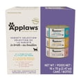 thumbnail image 1 of Applaws Nourriture Humide Naturelle en Conserve pour Chat, Ingrédients Limités et Naturels, Riche en Protéines Sans Additifs Artificiels, Assortiment dans un Bouillon (16 x 2.47oz C, 1 of 6
