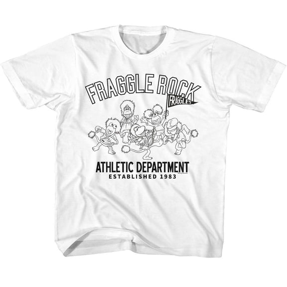 Fraggle Rock Athletic Dept White Youth T-Shirt Xs (5-6)