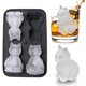 thumbnail image 1 of Molde para cubitos de hielo Admaison con forma de gato 3D de silicona con embudo, 1 of 7