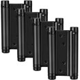 thumbnail image 5 of 2 Pairs of 4'' Matte Black Cafe Saloon Door Hinges Double Action Stainless Steel Spring Self-Closing, 5 of 5