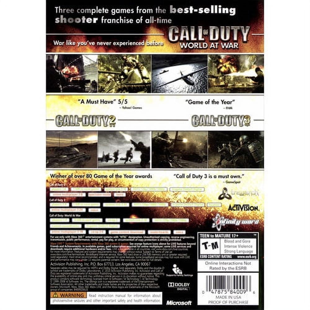 Call of Duty: The War Collection - Xbox 360, Xbox 360