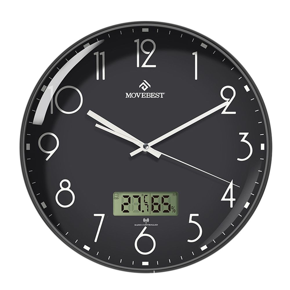 12inch LCD Display Battery Powered Minimalist Clock Art Hanging Watch Wall Clock Home Decor