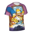 thumbnail image 3 of Simpsons Men's Short-Sleeve T-Shirt Summer Casual Tee Top Breathable Crewneck T-Shirt Large, 3 of 7
