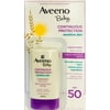Aveeno Baby Continuous Protection Sensitive Skin Sunscreen Face Stick, SPF 50, 0.5 Oz.