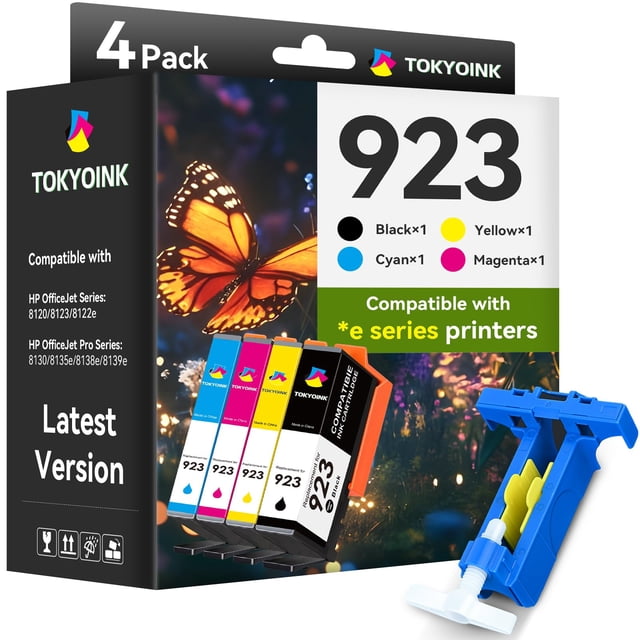 Paquete combinado de cartuchos de tinta para la impresora HP 923 OfficeJet Pro