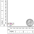 thumbnail image 3 of Gem Stone King 925 Silver and 10K Yellow Gold Ring Heart Shape Pink Moissanite Near Colorless (GH) (1.02 Cttw), 3 of 5