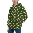 thumbnail image 2 of Lsque Gnomes In Caps Patten Youth Hoodie Sweatshirt Pullover with Kangaroo Pocket Boys and Girls Hoodie Warm Hoodie for Kids-Large, 2 of 6