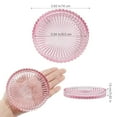 thumbnail image 4 of HofferRuffer Set of 6 Hurricane Pillar Candle Holders, 3.8 Inch Round Glass Candle Plate for Table Centerpieces, Wedding Party and Home Decor, Pink, 4 of 9