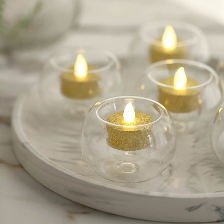 religious mini candle jars clear tea light glass candle holders