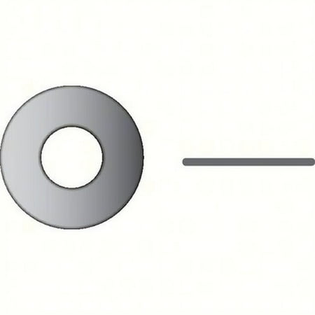 

SeaChoice 00967; 1/4 Flat Washer 11/16 Od Stainless Steel 100/ Bag