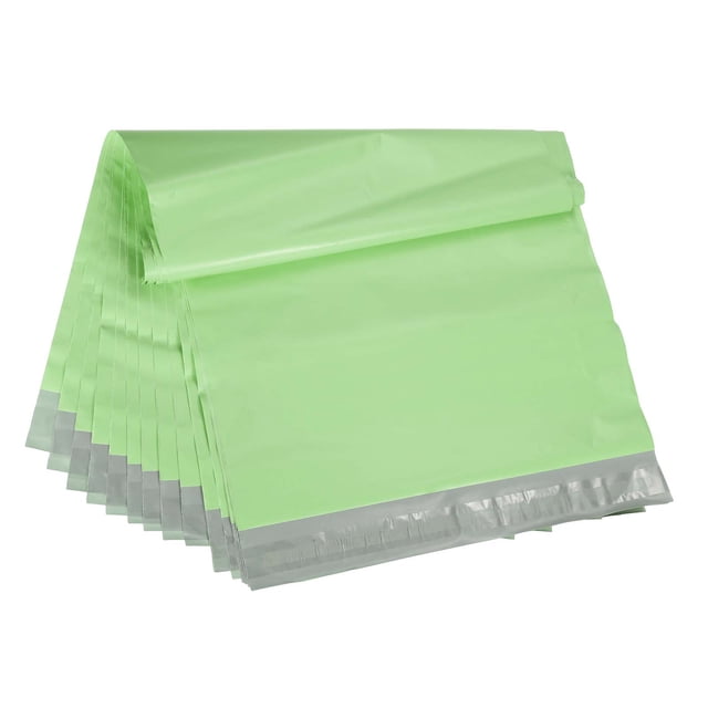 Uxcell Poly Mailers for Business Shipping Waterproof Envelopes with Self-Adhesive Seal Fruit Green 12x10 Inch