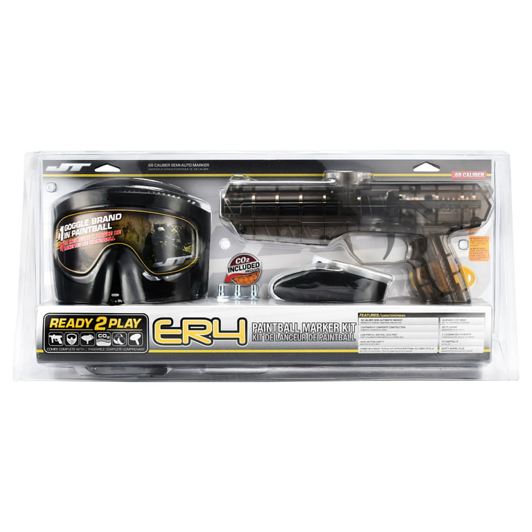 JT ER4 RTP .68 cal Paintball Marker Gun Kit includes Goggle, 12g
