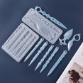 thumbnail image 2 of 2 silicon molds for epoxy resin sword shaped diy jewelry making, 2 of 5