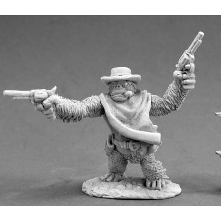 Reaper Miniatures Cactus Joe, Gorilla Gunslinger #50318 Chronoscope Mini Figure