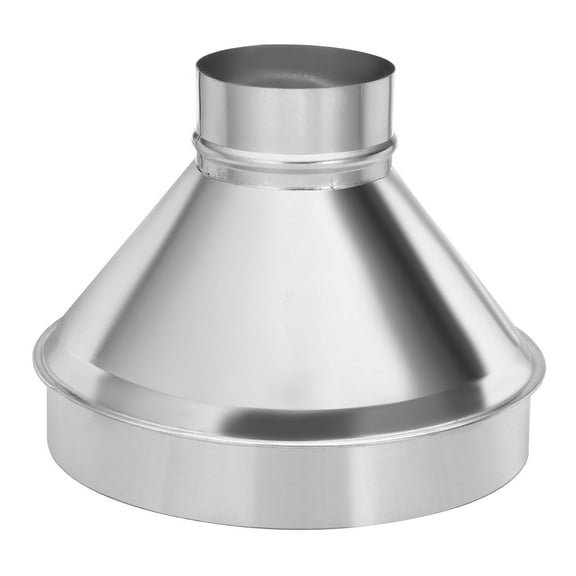 Uxcell 4" to 10" Galvanized Steel Round Duct Reducer Adapter Connector, Silver Tone
