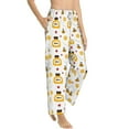 thumbnail image 2 of Haiem Bees and Flowers Women's Pajama Pants Ultra Lightweight Pjs Bottoms Sleepwear Bottom Pants With Pocket Drawstring-Small, 2 of 9