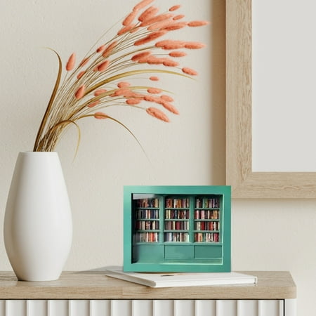 

Linjieee Anxiety Bookshelf Mini Books，Anxiety Bookshelf Shake Your Anxiety，for Christmas Decorations Trees Christmas Keepsake Ornament Big Ornament Crutches Ornament Flute Ornament Christmas Ornament