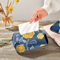 thumbnail image 5 of Yellow Flowers on Blue Tissue Box Cover Leather Square Rectangle Tissue Box Holder for Bathroom Living Room Desk Office Decor, 5 of 7