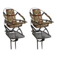 thumbnail image 1 of Summit Goliath SD Self Climbing Treestand for Bow & Rifle Deer Hunting (2 Pack), 1 of 6