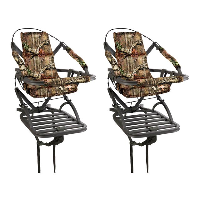 Summit Goliath SD Self Climbing Treestand for Bow & Rifle Deer Hunting (2 Pack)