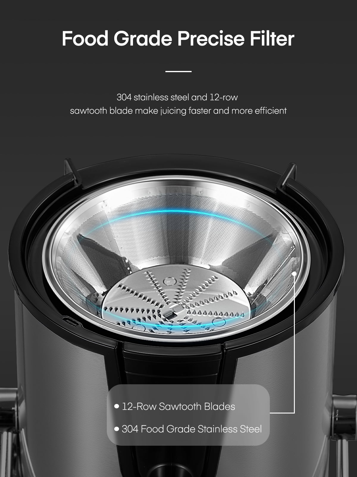 Aiheal Juicer Machines Upgraded 400W Motor,Cleaning Brush and Recipe Included with 3 Speed Control