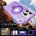 thumbnail image 6 of ChicShell Compatible with iPhone 16 Pro Max Case,Magnetic Wireless Charging Full Body Rugged Case with Built-in Touch Sensitive Anti-Scratch Screen Protector - Purple, 6 of 6
