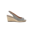 thumbnail image 2 of Charter Club Womens Tamaare Microsuede Peep Toe Wedge Sandals, 2 of 3