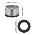 thumbnail image 1 of serony 4x Silver Universal Fit Tap Aerator Easy Installation Long Lasting Environmental Friendly Compact 【20mm】 1Set, 1 of 6