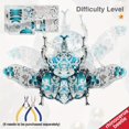 thumbnail image 4 of Piececool 3D Metal Puzzles For Adults, Rhinoceros Beetle 3D Model Building Kits Insect Themed Brooch Assembling DIY Crafts Creative Birthday Gifts,22Pcs, 4 of 4